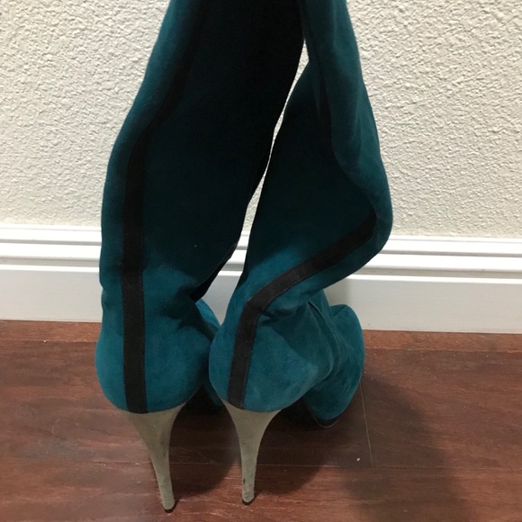 Giuseppe Zanotti turquoise/blue green Boots⚜🔥 - Picture 3 of 7